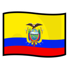 Cómo se ve el emoji Bandera: Ecuador en Emojidex.