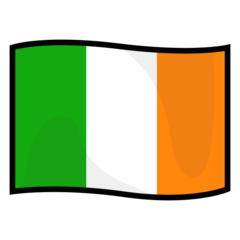 How Flag: Ireland emoji looks on Emojidex.