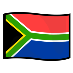 Bagaimana Flag: South Africa emoji terlihat di Emojidex.