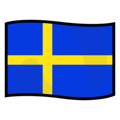 How Flag: Sweden emoji looks on Emojidex.