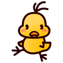 Bagaimana Front-Facing Baby Chick emoji terlihat di Emojidex.