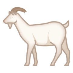 Bagaimana Goat emoji terlihat di Emojidex.