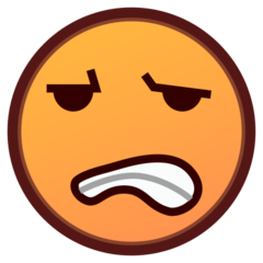 Bagaimana Grimacing Face emoji terlihat di Emojidex.