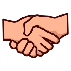 How Handshake: Medium-Light Skin Tone emoji looks on Emojidex.