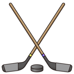 How Ice Hockey emoji looks on Emojidex.