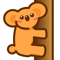 Hvordan Koala emoji ser ud på Emojidex.