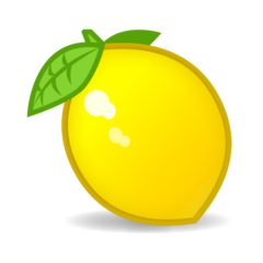 How Lemon emoji looks on Emojidex.