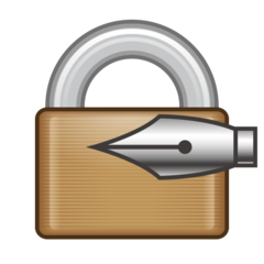 How Locked with Pen emoji looks on Emojidex.