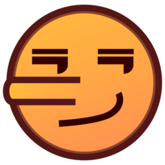 How Lying Face emoji looks on Emojidex.