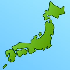 Bagaimana Map of Japan emoji terlihat di Emojidex.