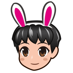 A quoi ressemblent les emoji Hommes avec des oreilles de lapin : peau moyennement claire sur Emojidex.