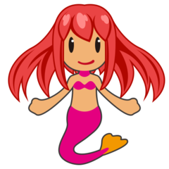 Bagaimana Mermaid: Medium Skin Tone emoji terlihat di Emojidex.