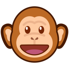 How Monkey Face emoji looks on Emojidex.