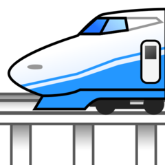 How Monorail emoji looks on Emojidex.