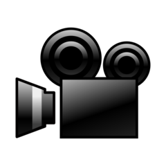 How Movie Camera emoji looks on Emojidex.