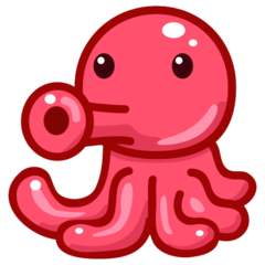 How Octopus emoji looks on Emojidex.