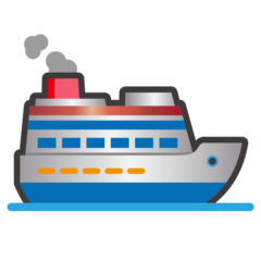 How Passenger Ship emoji looks on Emojidex.