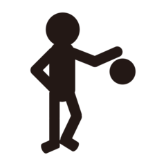 Como o emoji do Pessoa jogando basquete é exibido no Emojidex.