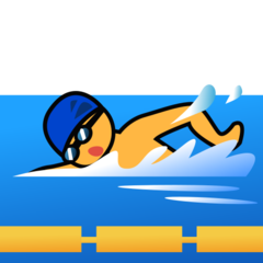 Bagaimana Person Swimming emoji terlihat di Emojidex.