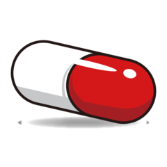 How Pill emoji looks on Emojidex.