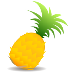 How Pineapple emoji looks on Emojidex.