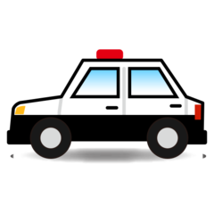 How Police Car emoji looks on Emojidex.