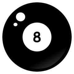 🎱 Emoji de bola 8 de bilhar / sinuca