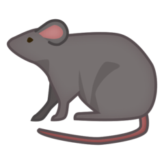 How Rat emoji looks on Emojidex.