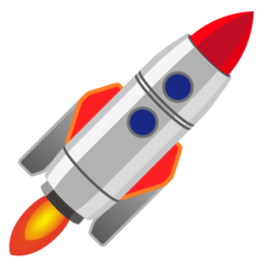 How Rocket emoji looks on Emojidex.