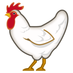 How Rooster emoji looks on Emojidex.