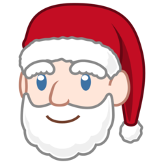 Bagaimana Santa Claus: Light Skin Tone emoji terlihat di Emojidex.