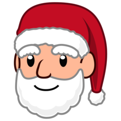 How Santa Claus: Medium-Light Skin Tone emoji looks on Emojidex.