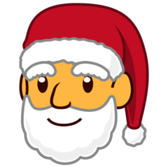 How Santa Claus emoji looks on Emojidex.