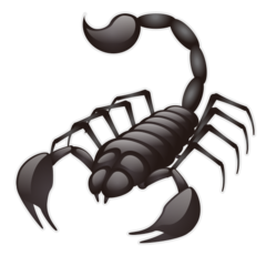 How Scorpion emoji looks on Emojidex.