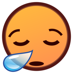 How Sleepy Face emoji looks on Emojidex.