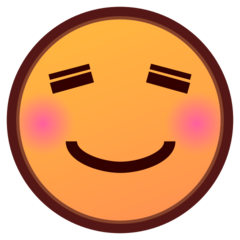 Como o emoji do Rosto sorridente é exibido no Emojidex.