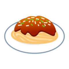 How Spaghetti emoji looks on Emojidex.