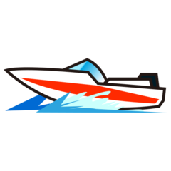 How Speedboat emoji looks on Emojidex.