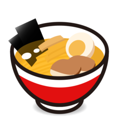 How Steaming Bowl emoji looks on Emojidex.