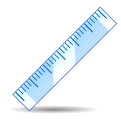 How Straight Ruler emoji looks on Emojidex.