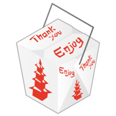 How Takeout Box emoji looks on Emojidex.