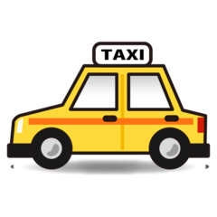 How Taxi emoji looks on Emojidex.