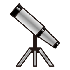 How Telescope emoji looks on Emojidex.