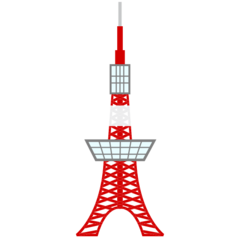 How Tokyo Tower emoji looks on Emojidex.