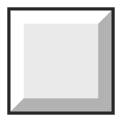 白线大方框 表情符号在 emojidex 上的外观