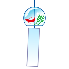 Bagaimana Wind Chime emoji terlihat di Emojidex.