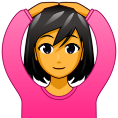 A quoi ressemblent les emoji Femme faisant un geste d’acceptation sur Emojidex.