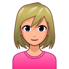 A quoi ressemblent les emoji Femme blonde: peau moyennement claire sur Emojidex.