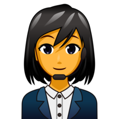 How Woman Office Worker emoji looks on Emojidex.