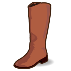 How Woman’s Boot emoji looks on Emojidex.